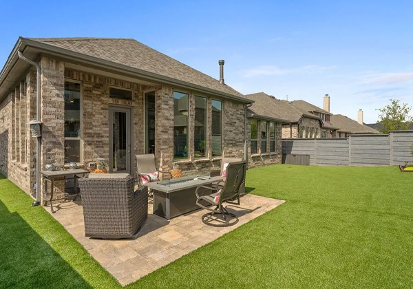 Backyard with Artificial Turf