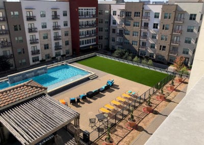 Artificial Turf Pet Play Area Apartment Complex