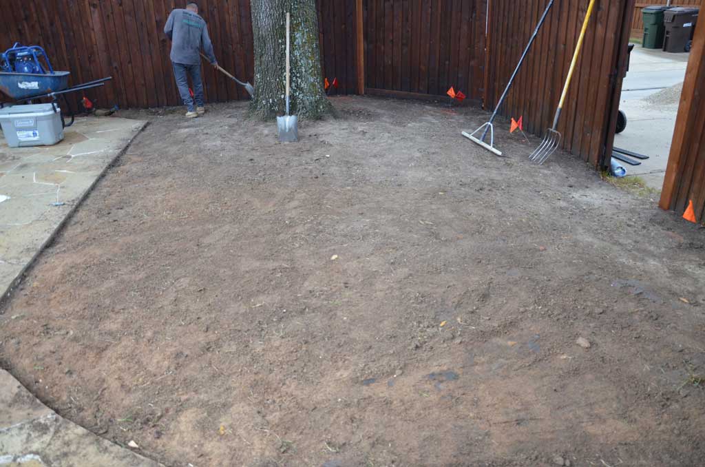 prep for artificial grass