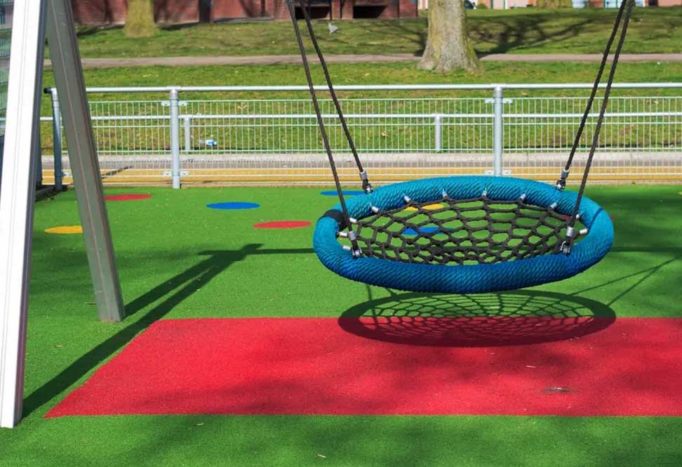Play Time Playground Green 1-1/4 Inch Turf with 1 Inch Pad Per SF
